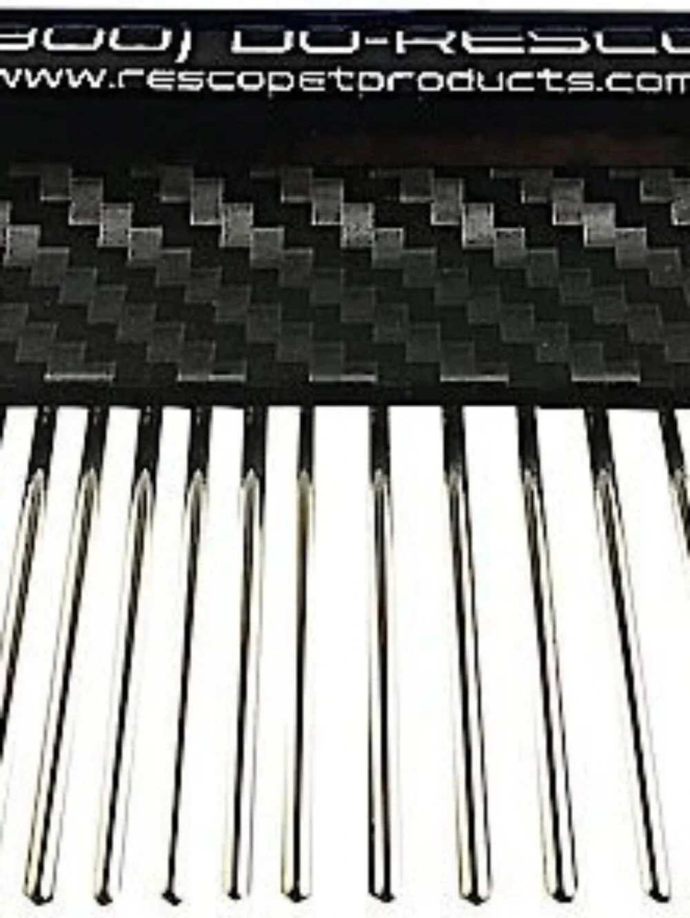 Resco Carbon Fiber Metal-Round Comb 1